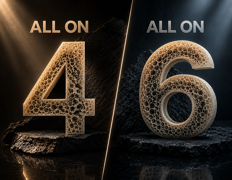 All-on-4 mü All-on-6 mı? Full Mouth İmplant Tedavisinde Doğru Seçim